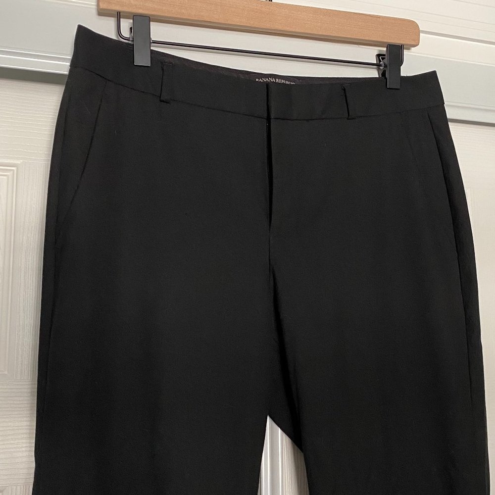 Banana Republic Black Logan Curvy Fit Slacks Trousers in Size 6